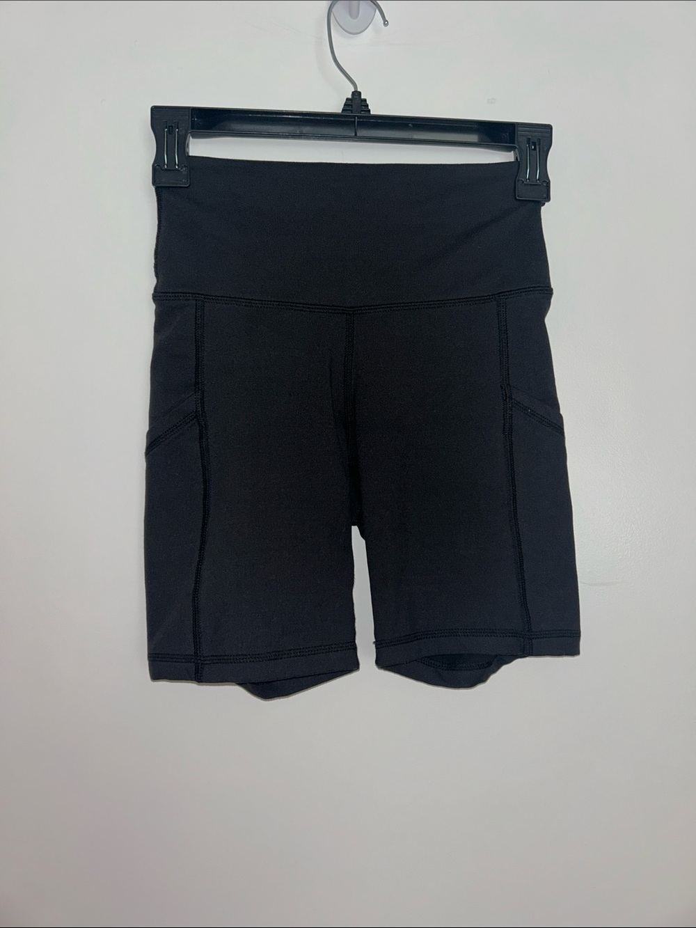 aerie Black High-Rise Bike Shorts